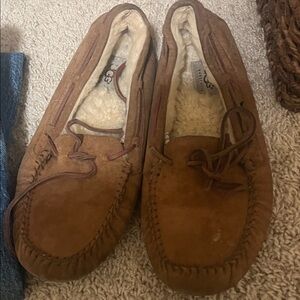 UGG Women's Brown Suede Slippers